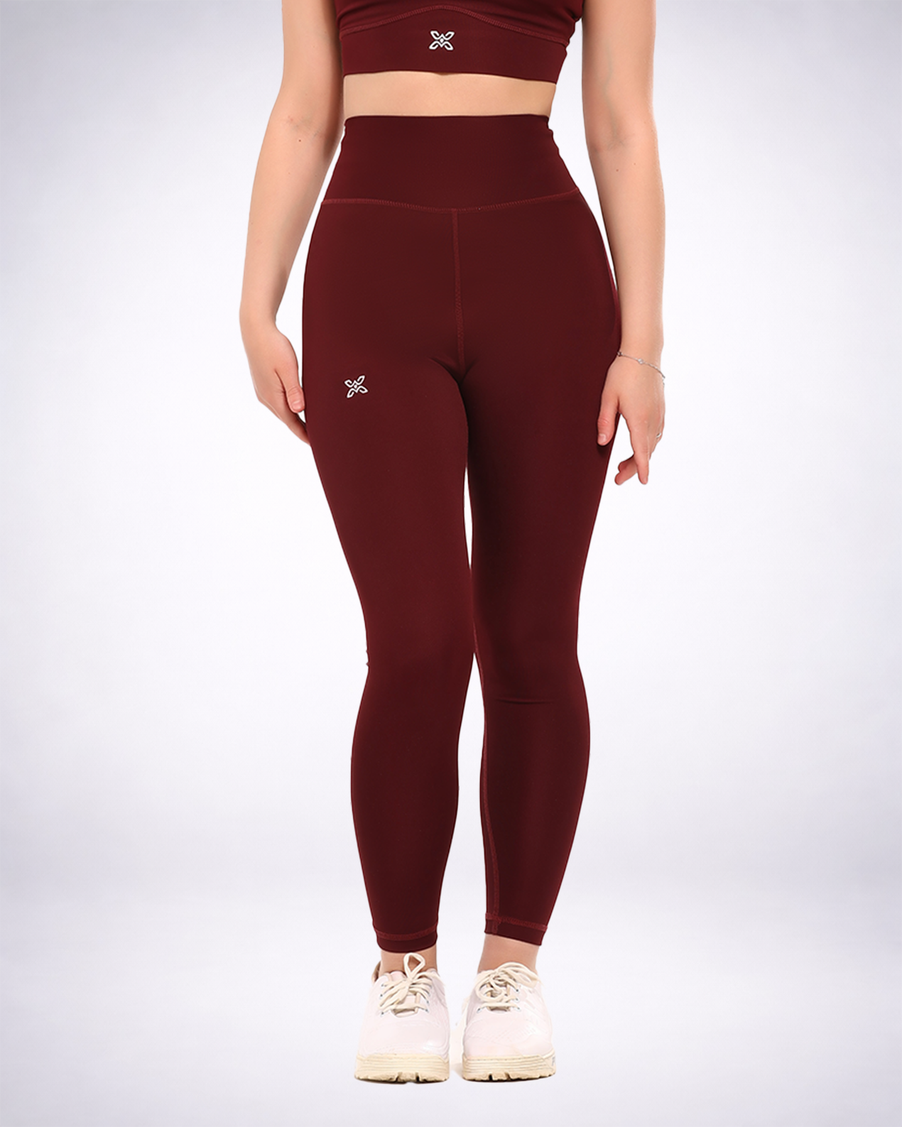 Burgundy Basic Leggings