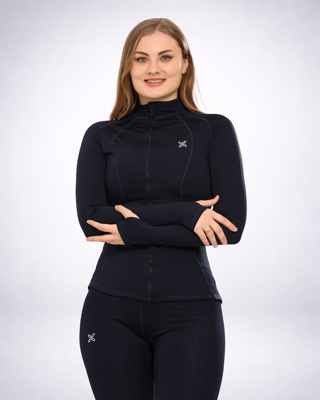 Navy Longline Performance Jacket