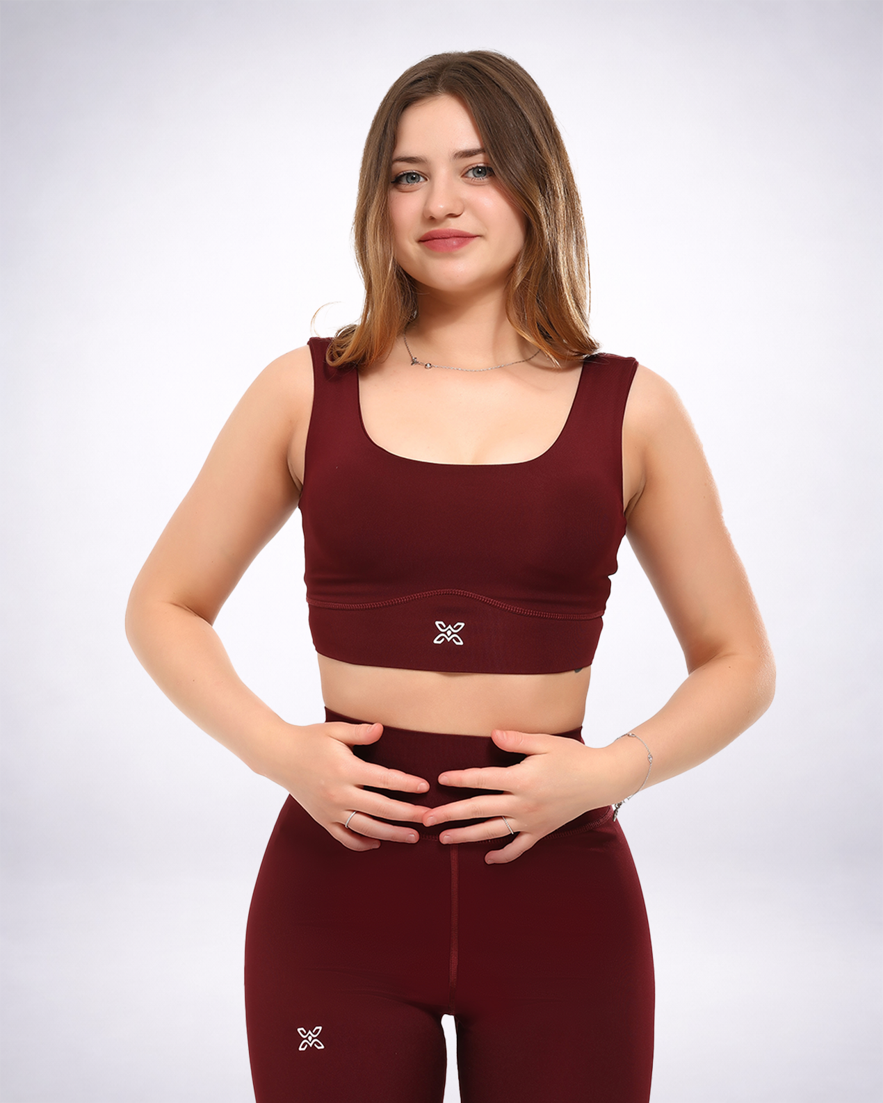 Topping Performance Burgundy Sports Bra