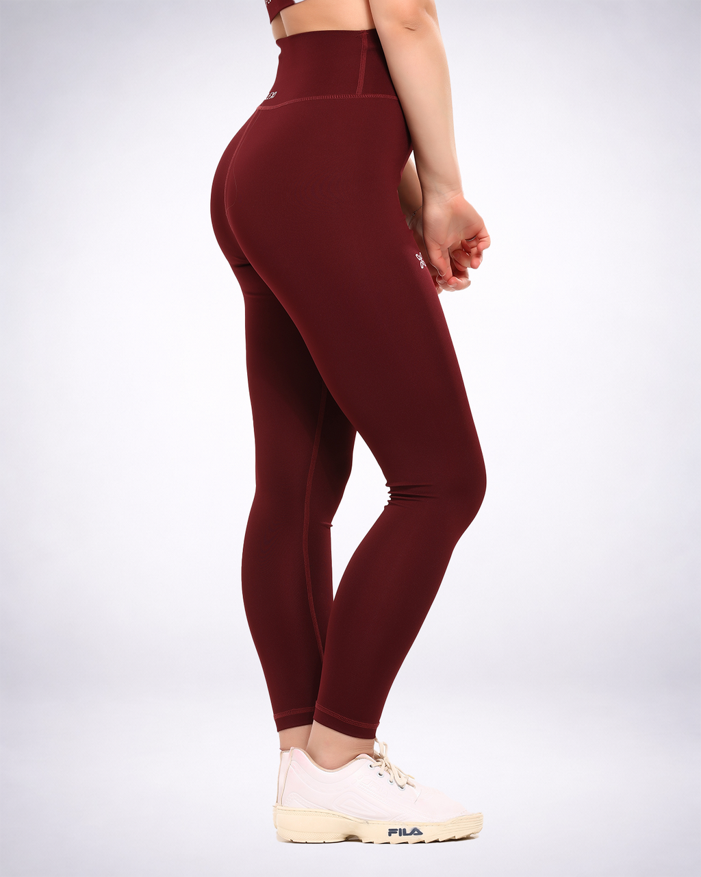 Burgundy Basic Leggings