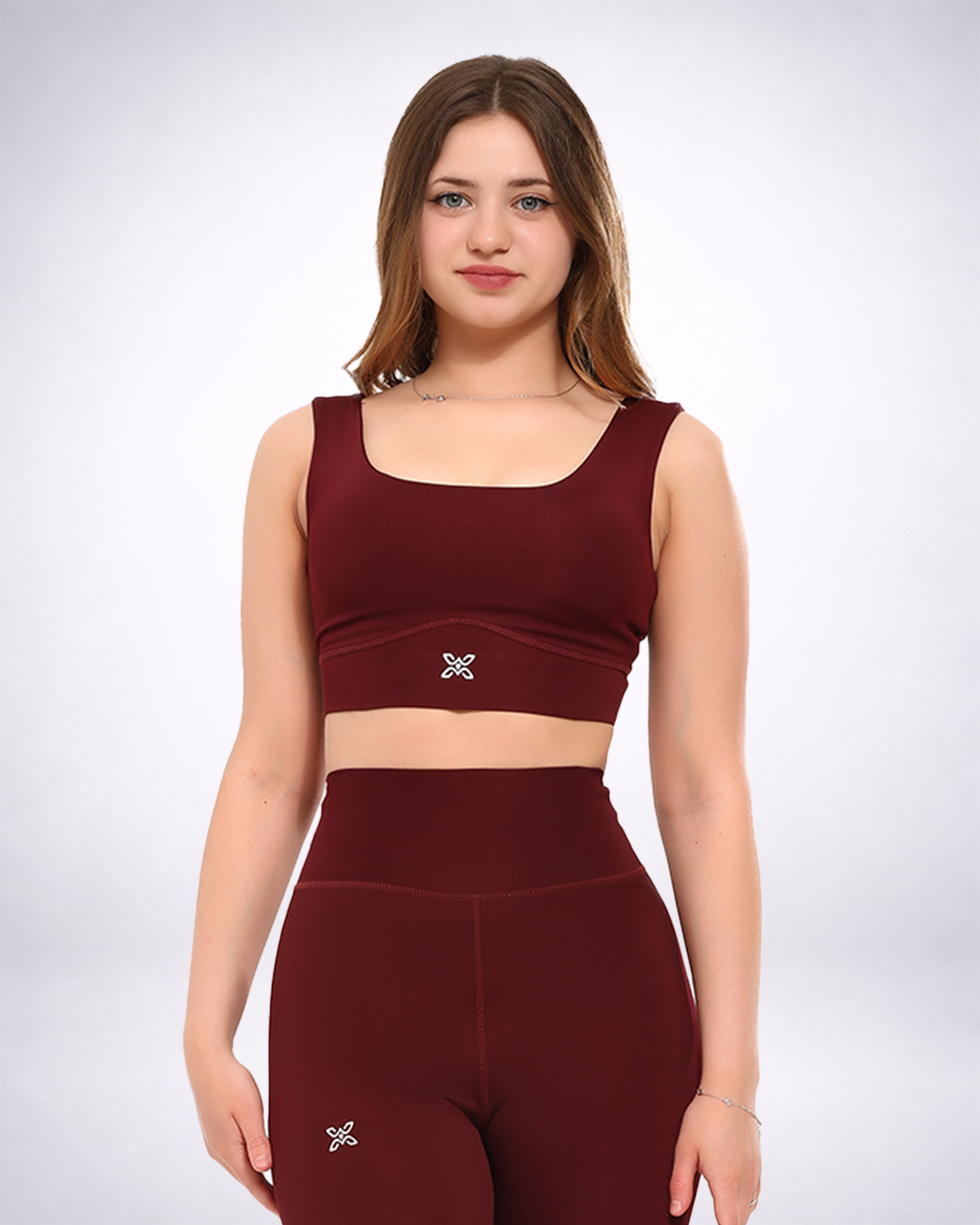 Topping Performance Burgundy Sports Bra