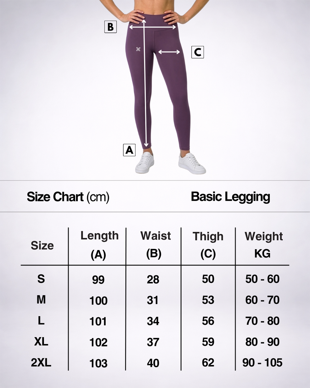 Purple Basic Leggings