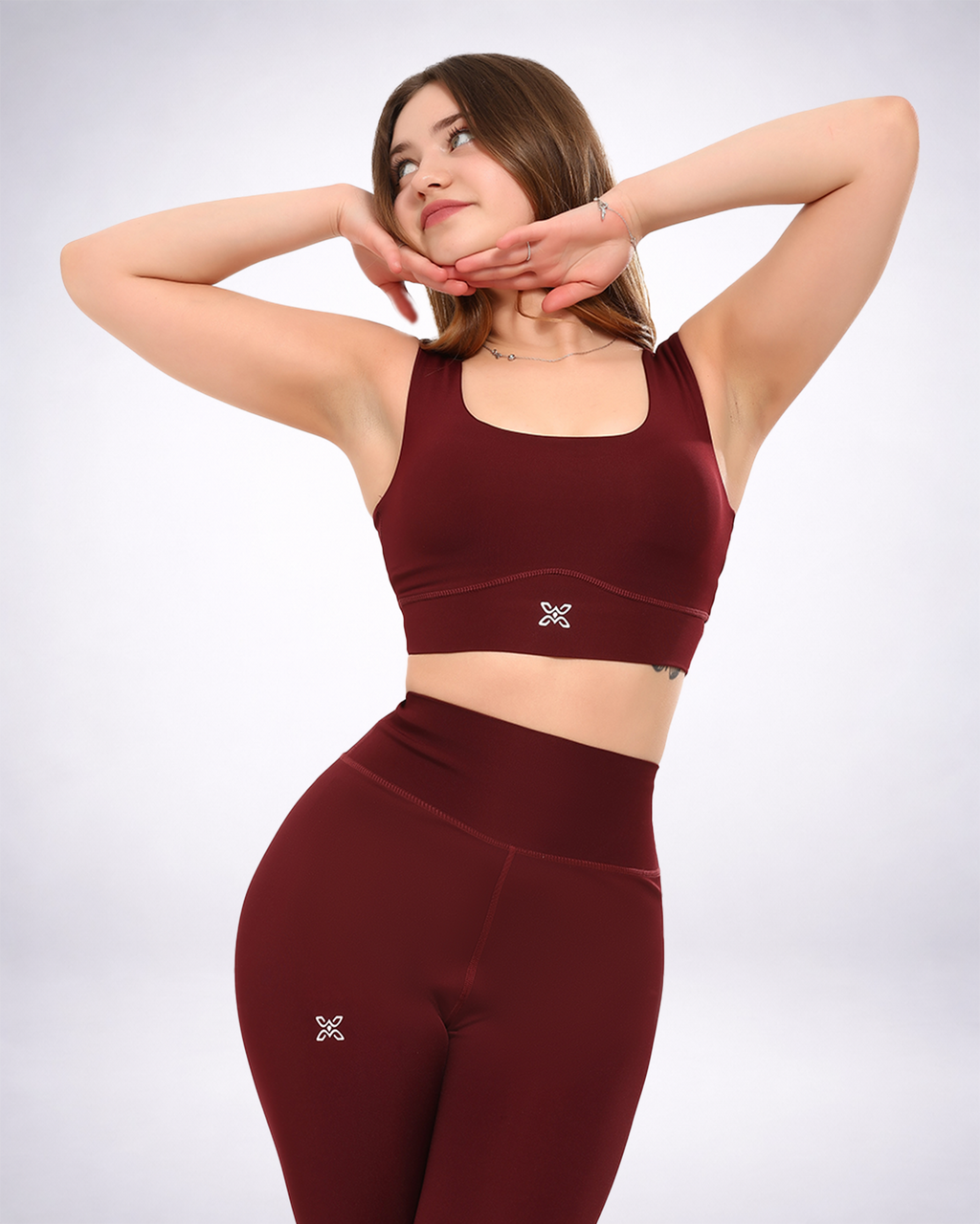 Topping Performance Burgundy Sports Bra