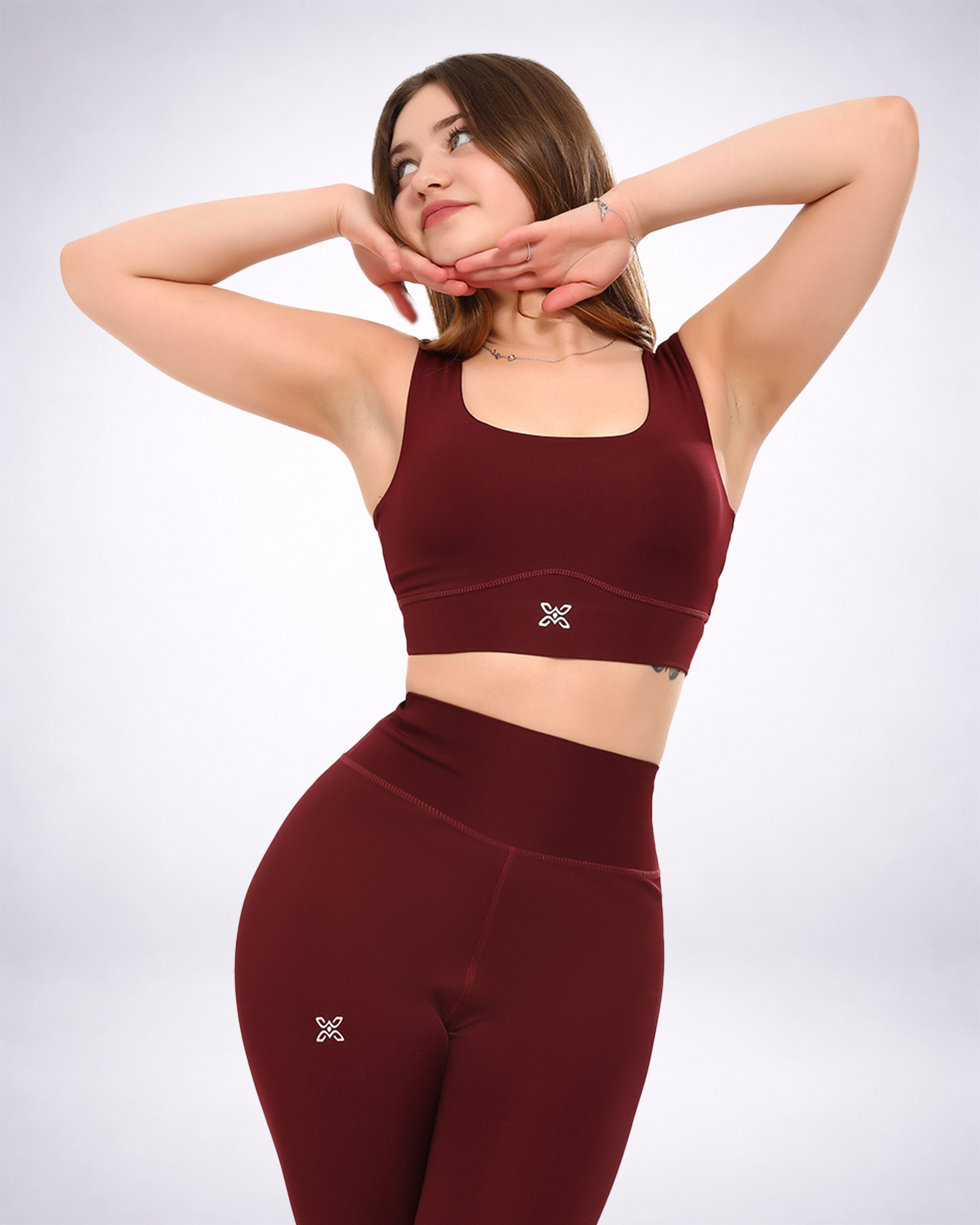 Topping Performance Burgundy Sports Bra