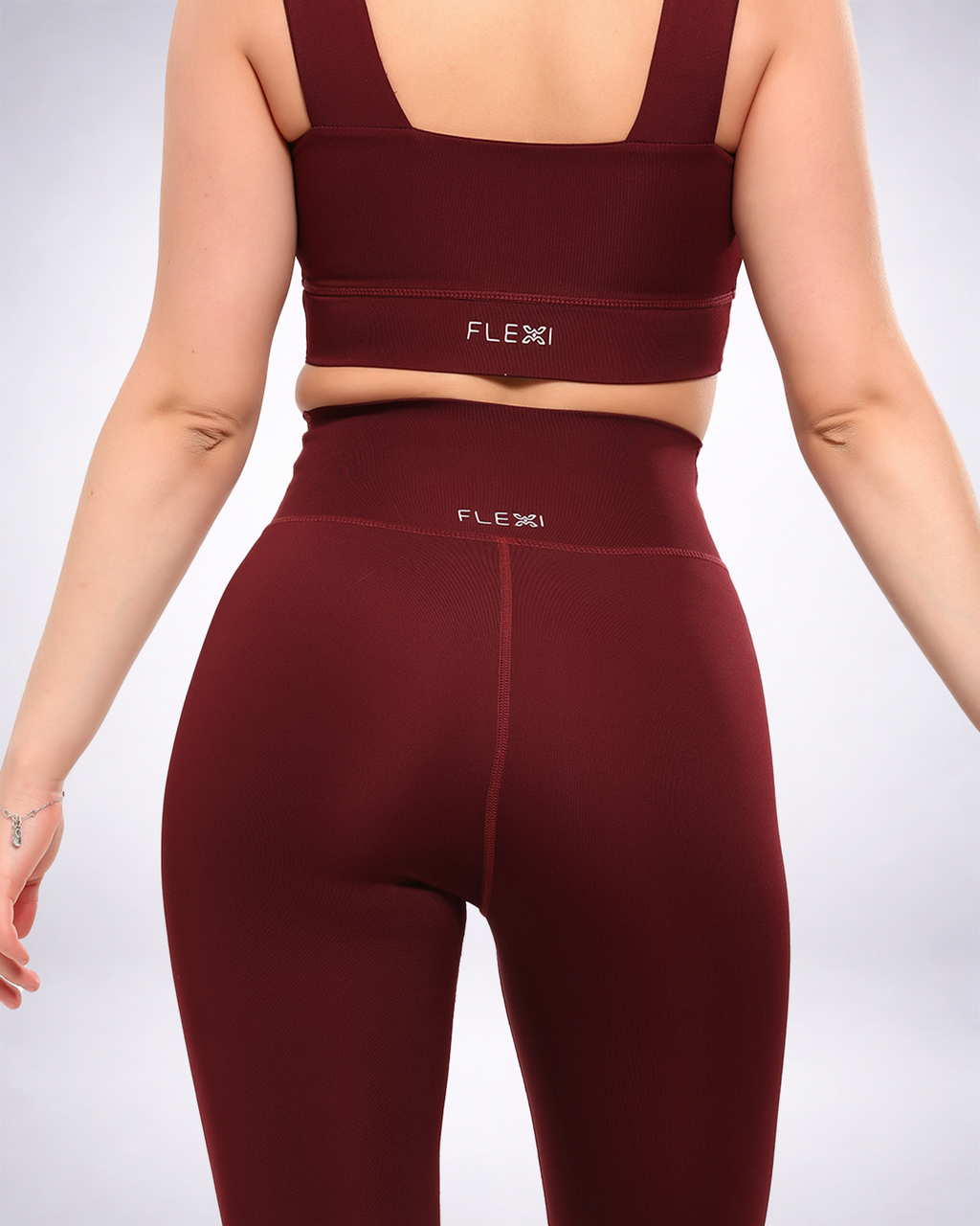 Burgundy Basic Leggings