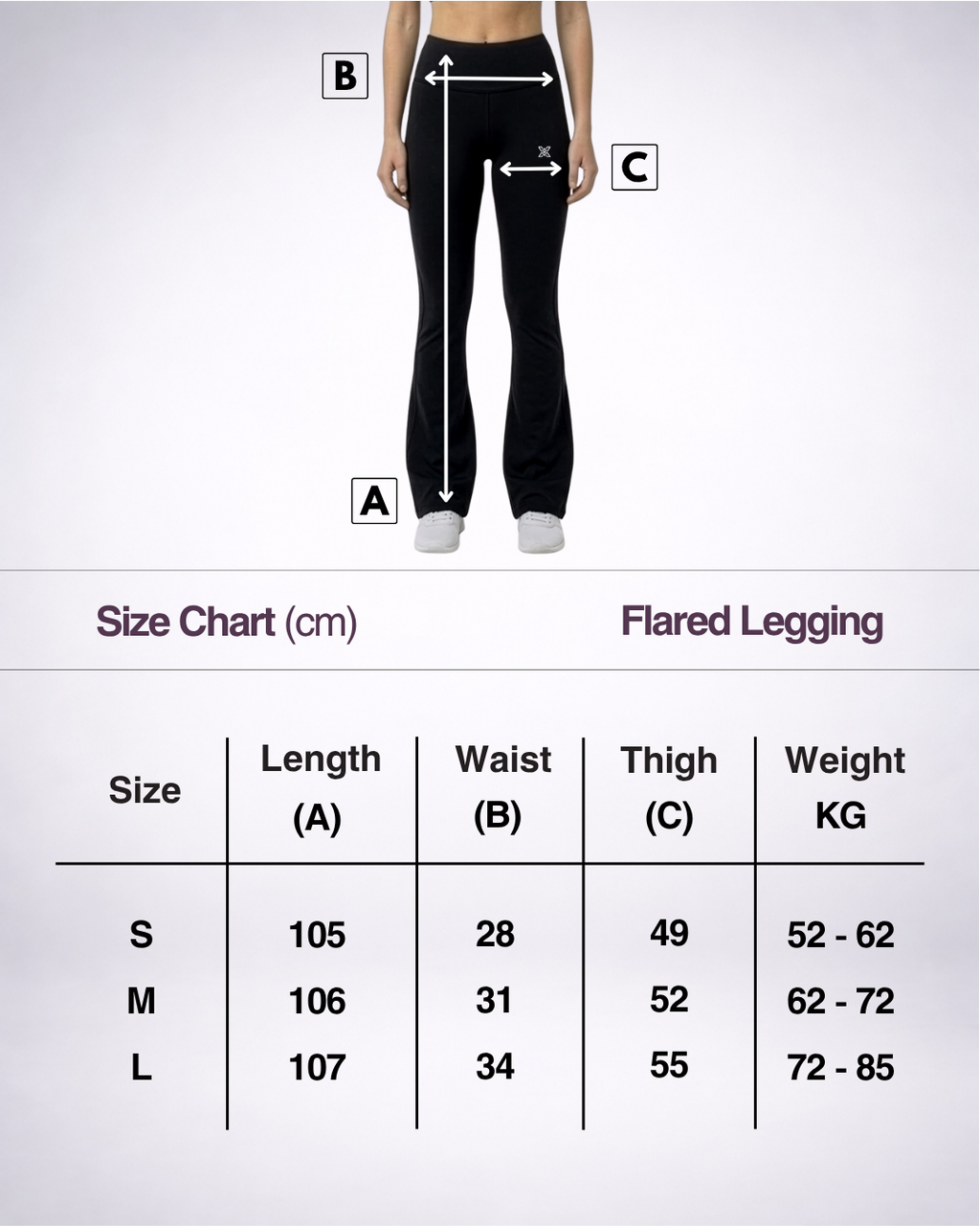 Black High-Waisted Flare Leggings