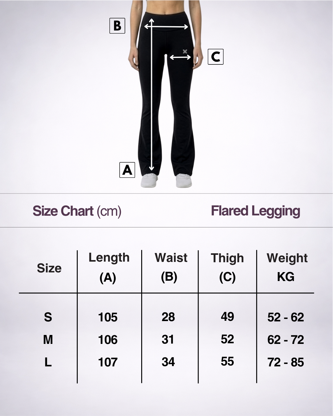 Black High-Waisted Flare Leggings