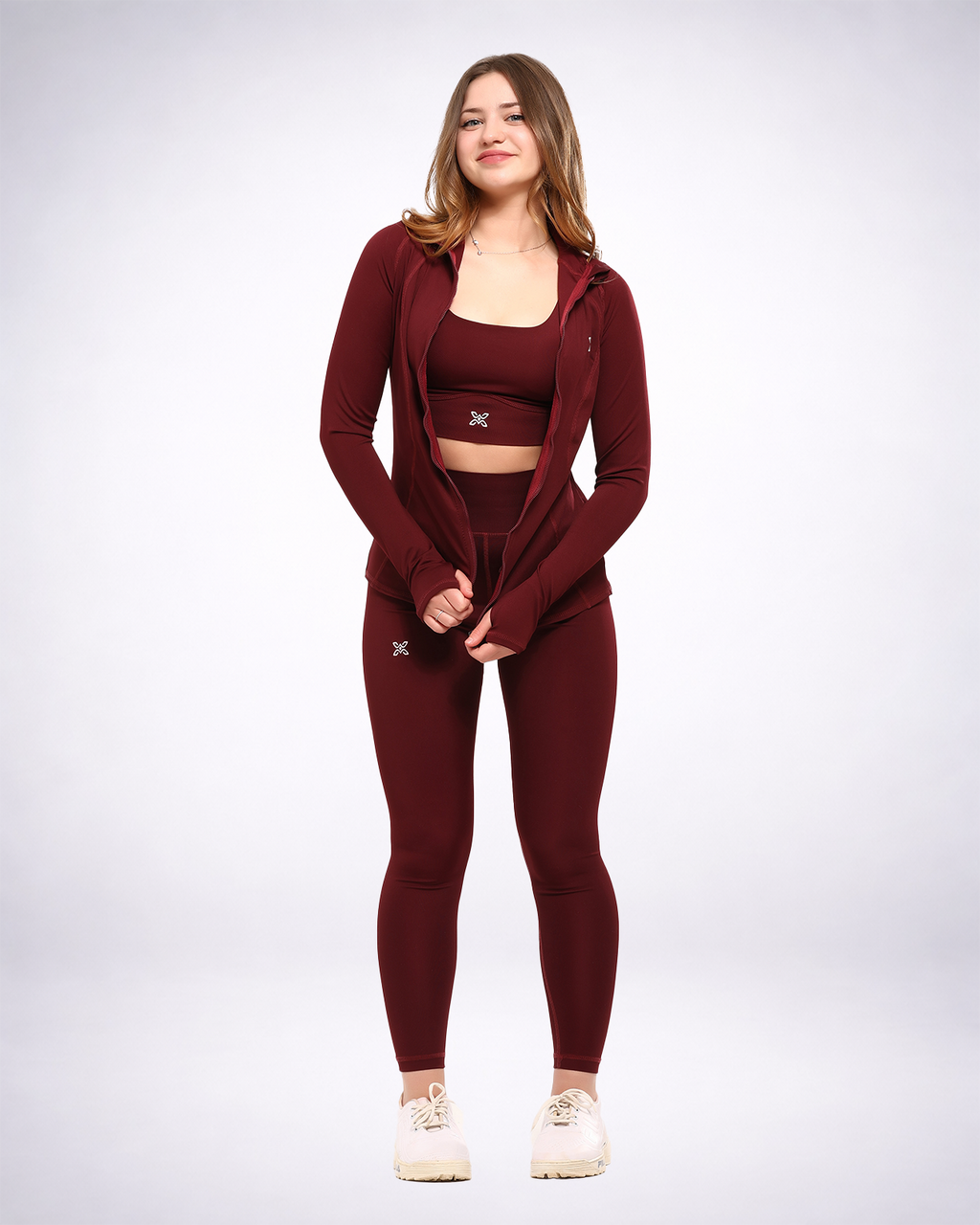 Burgundy Longline Performance Jacket