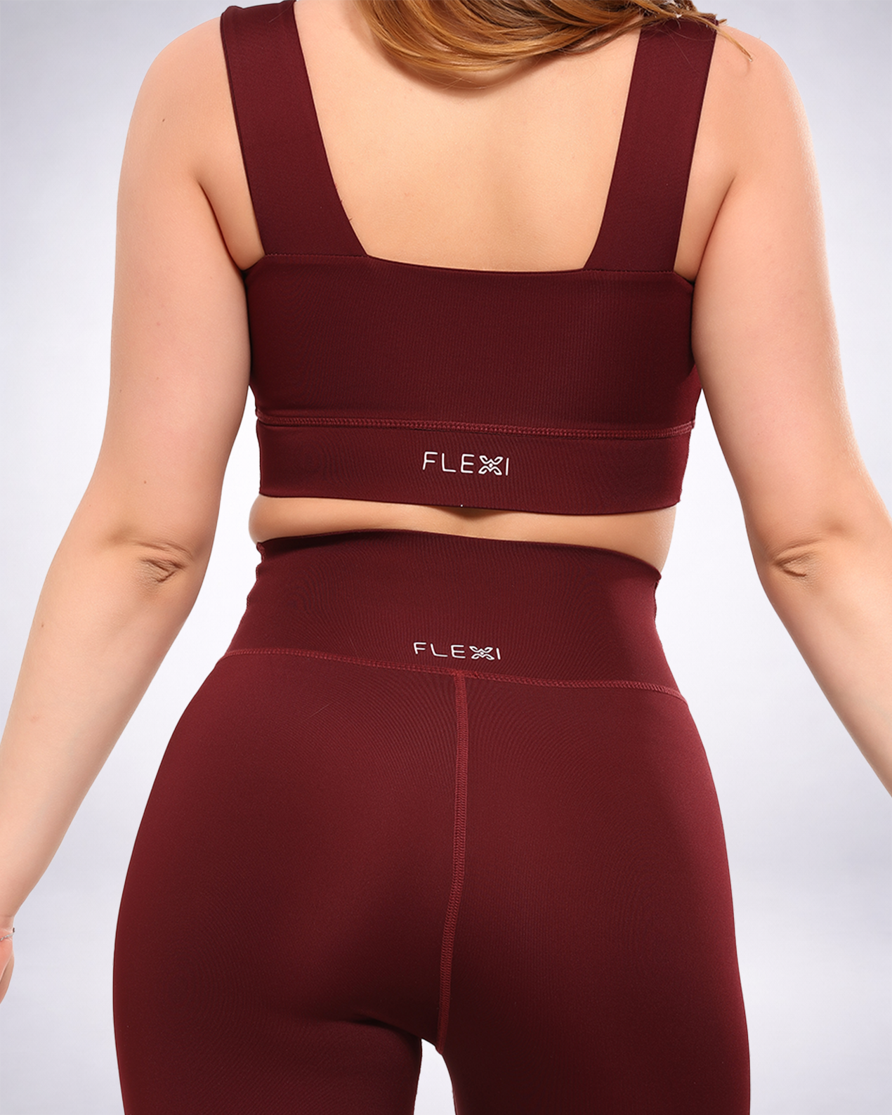 Topping Performance Burgundy Sports Bra