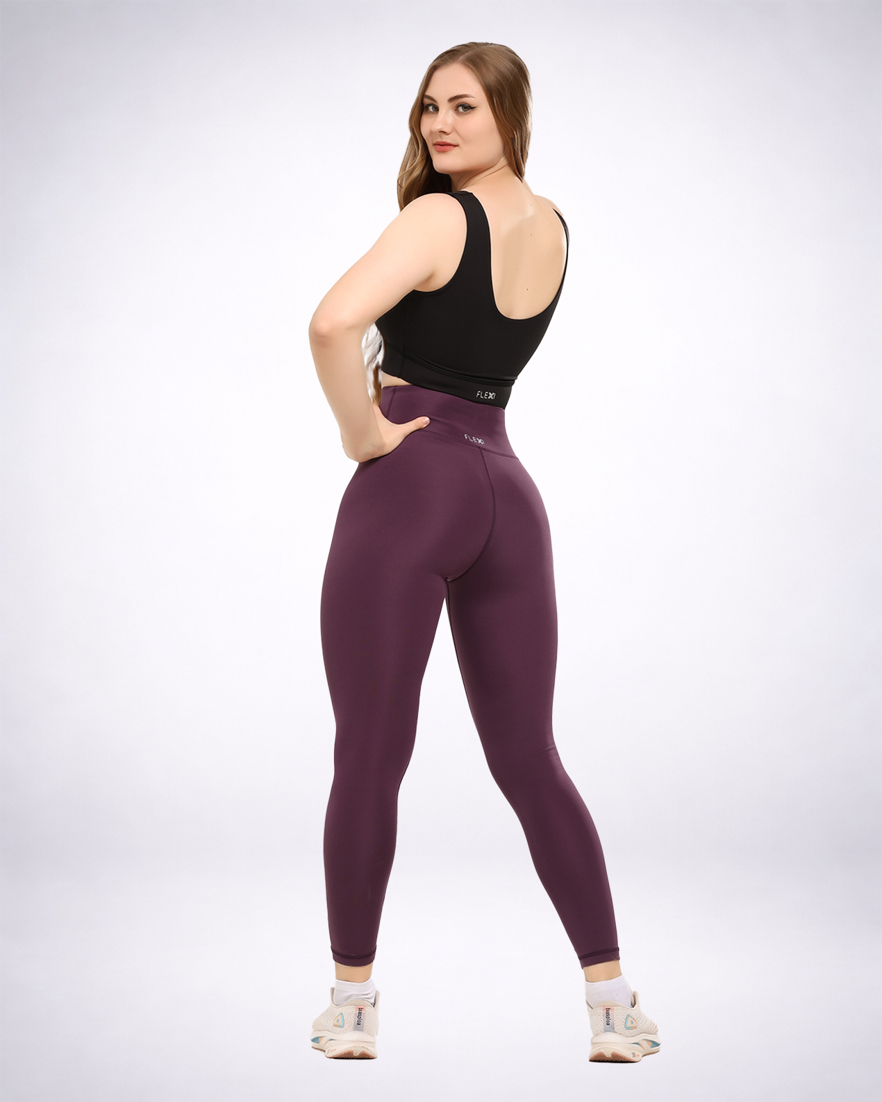 Purple Basic Leggings