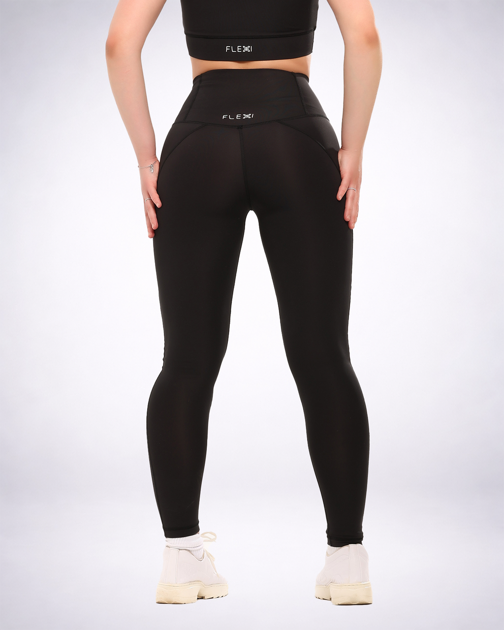 Black Dual Side Pocketed Leggings