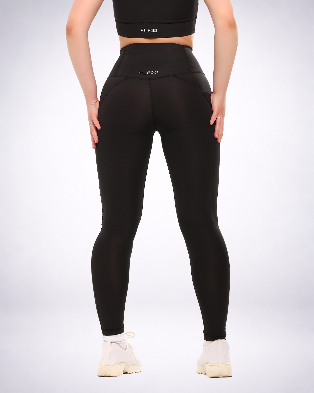 Black Dual Side Pocketed Leggings
