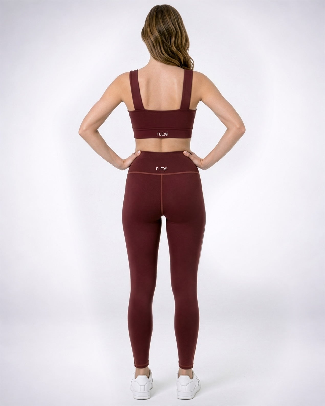 Burgundy Basic Leggings
