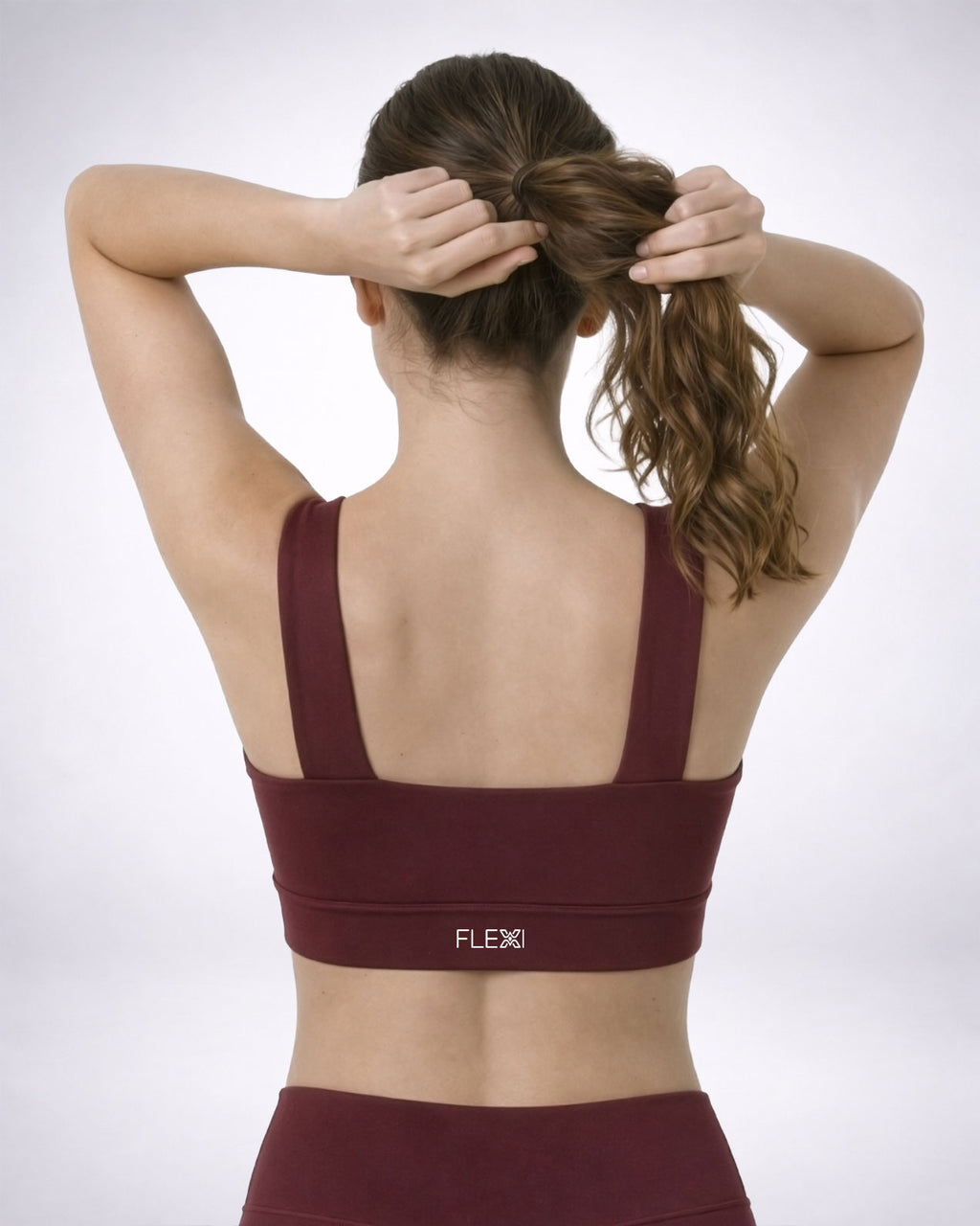 Topping Performance Burgundy Sports Bra