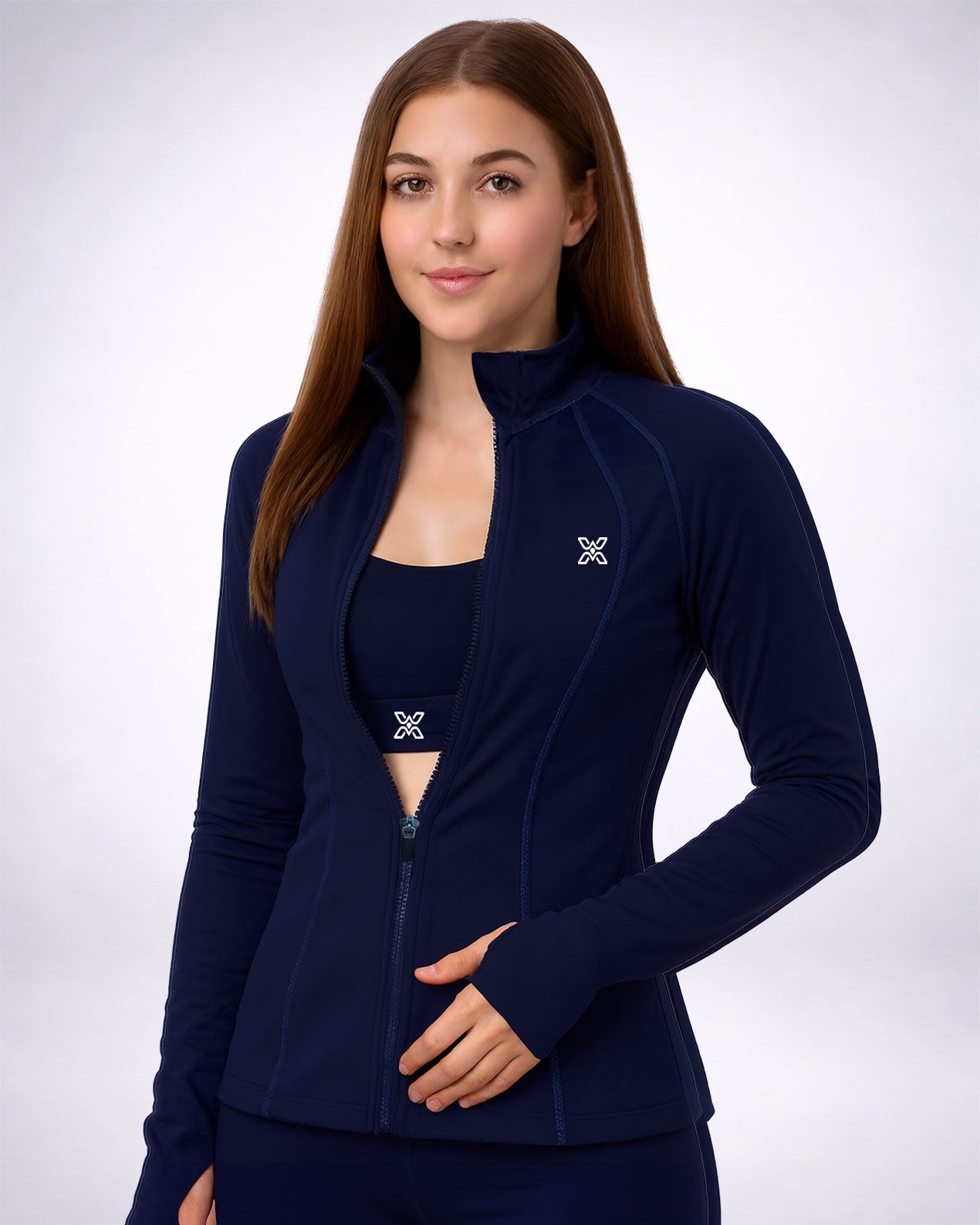 Navy Longline Performance Jacket