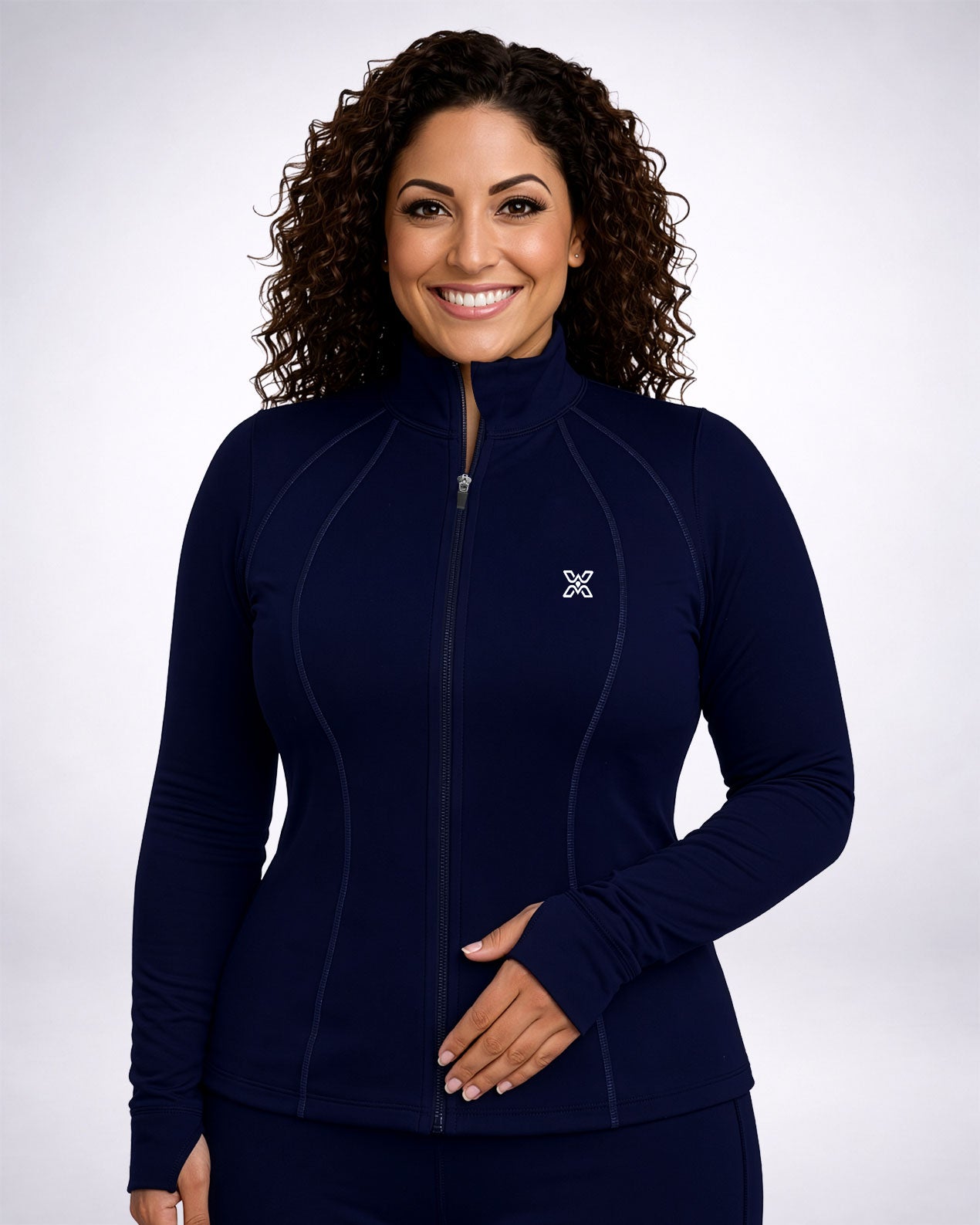 Navy Longline Performance Jacket