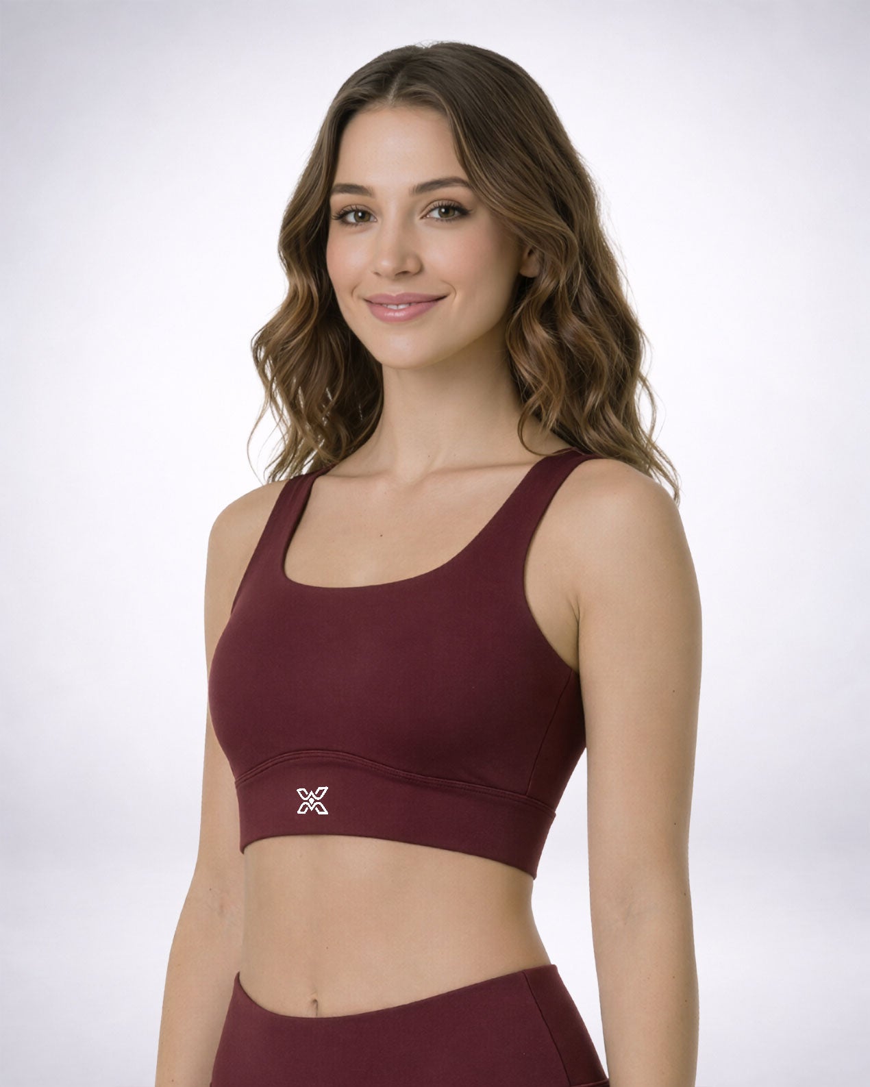 Topping Performance Burgundy Sports Bra