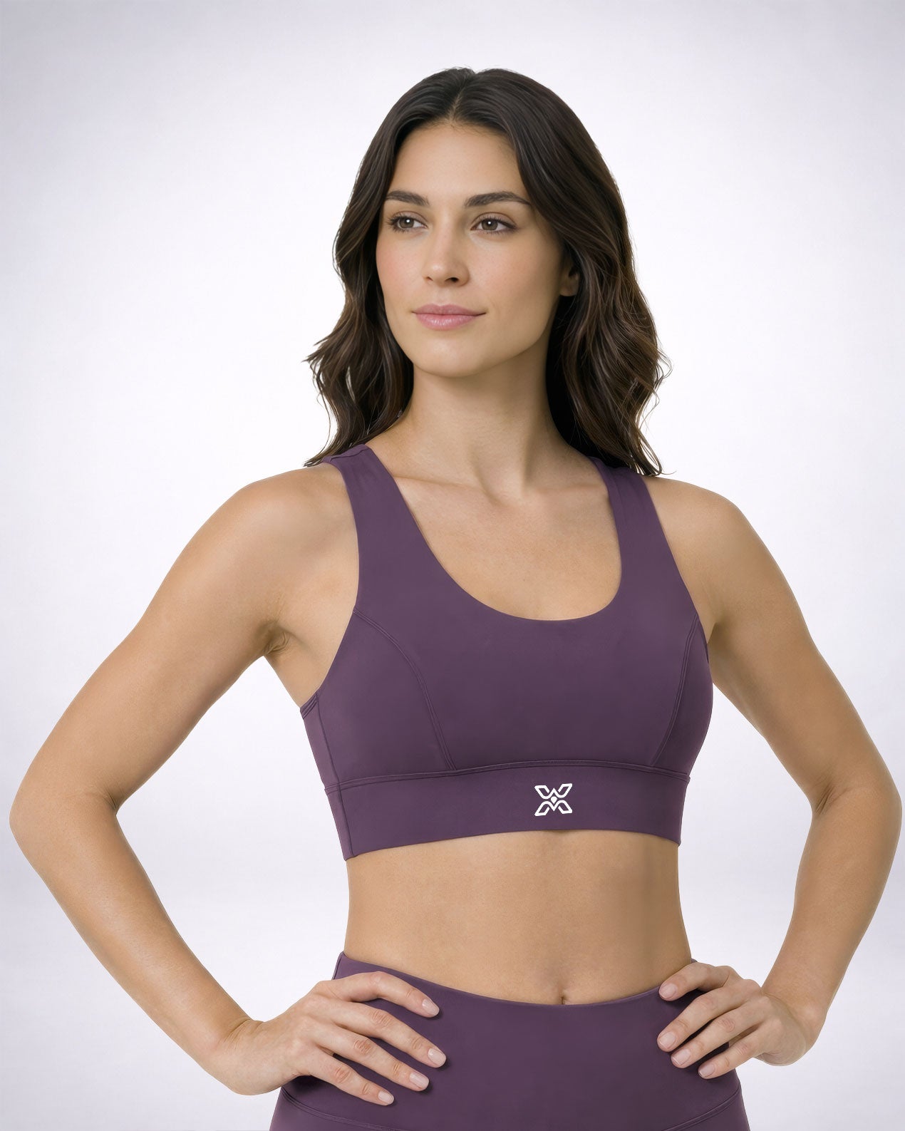 Topping Performance Purple Sports Bra - U Back