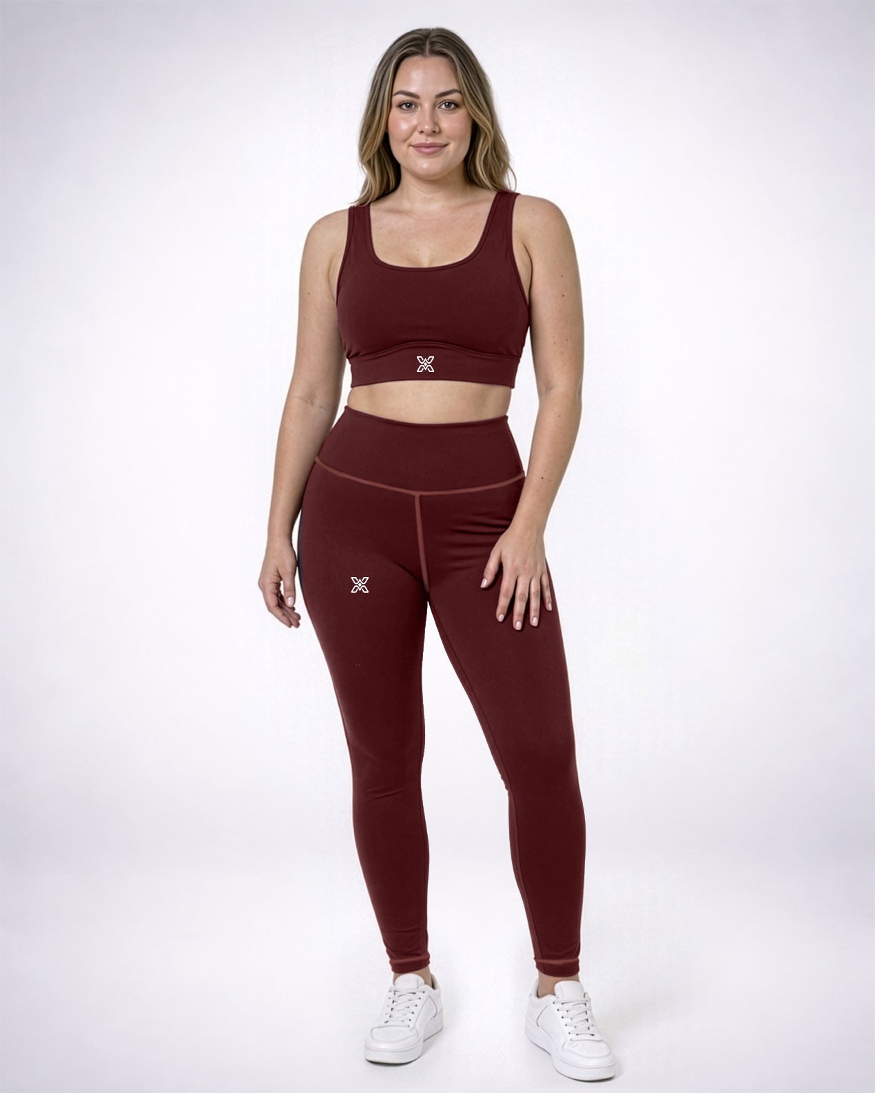 Burgundy Basic Leggings