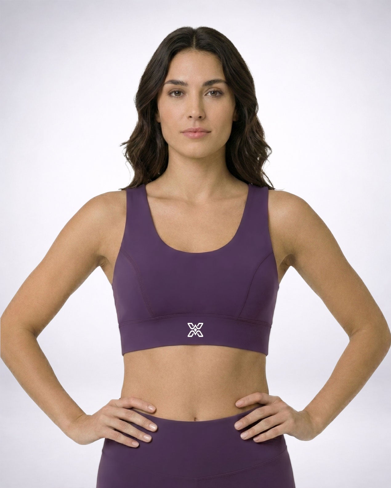 Topping Performance Purple Sports Bra - U Back