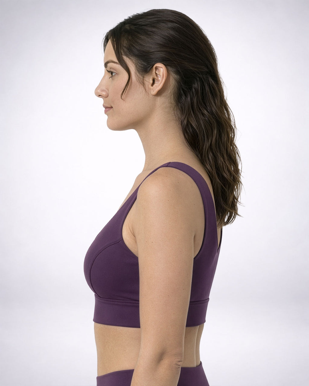 Topping Performance Purple Sports Bra - U Back