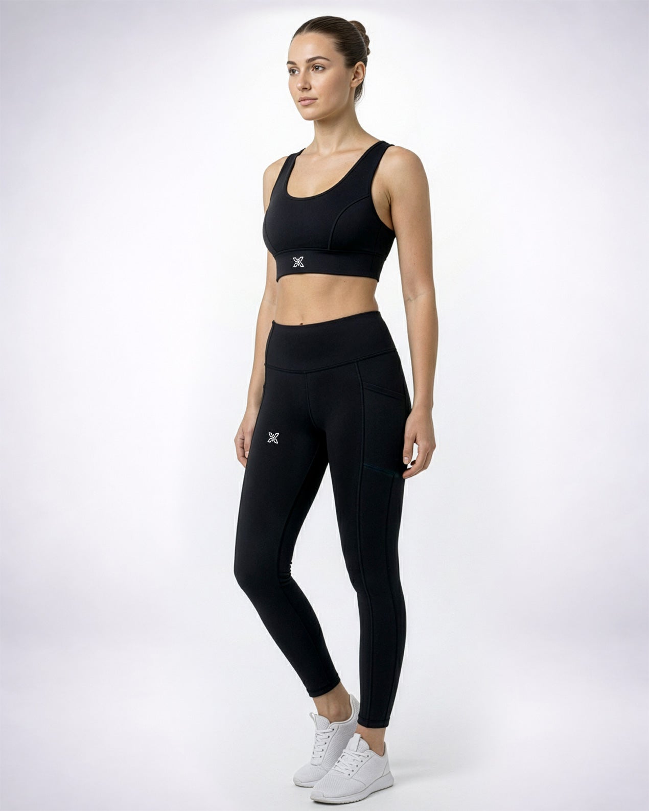 Black Dual Side Pocketed Leggings